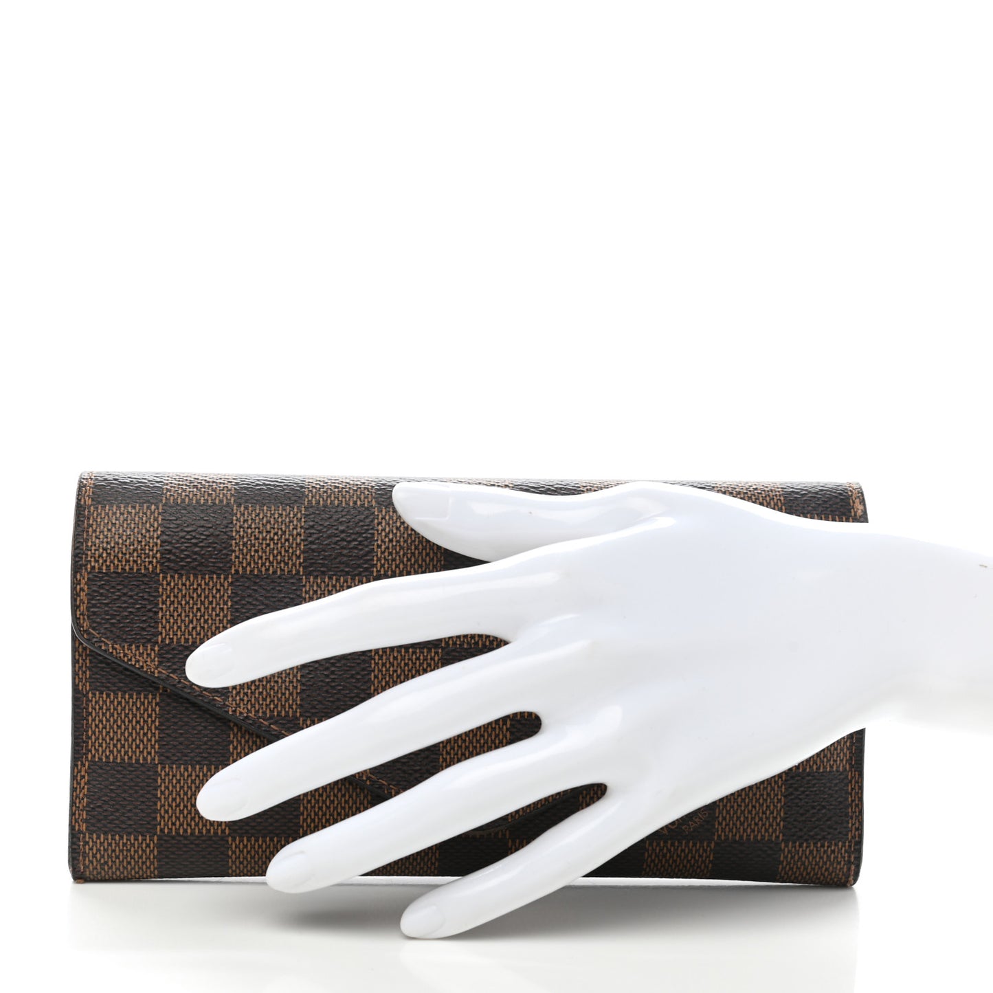 Damier Ebene Josephine Wallet Red