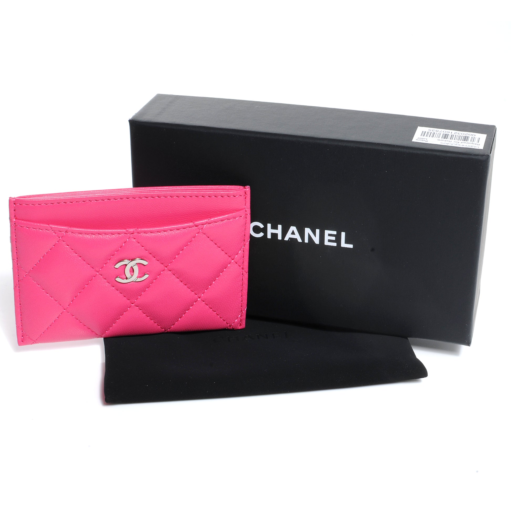 Chanel Lambskin Quilted Card Holder Fuchsia 4 of 7