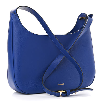 Versace Calfskin La Medusa Medium Hobo Crossbody Lapis 3 of 11