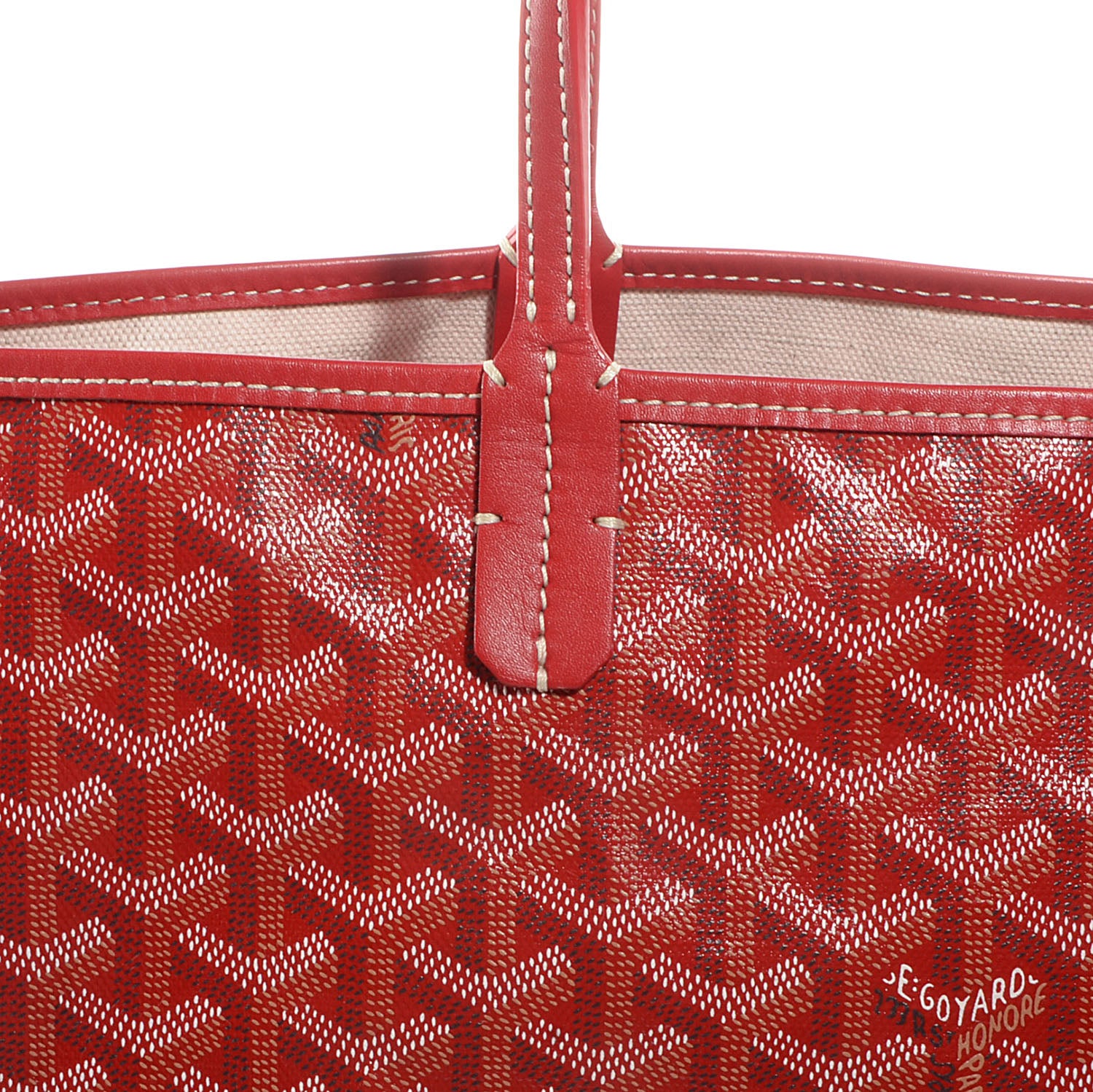 Goyard Goyardine Saint Louis PM Red 7 of 9