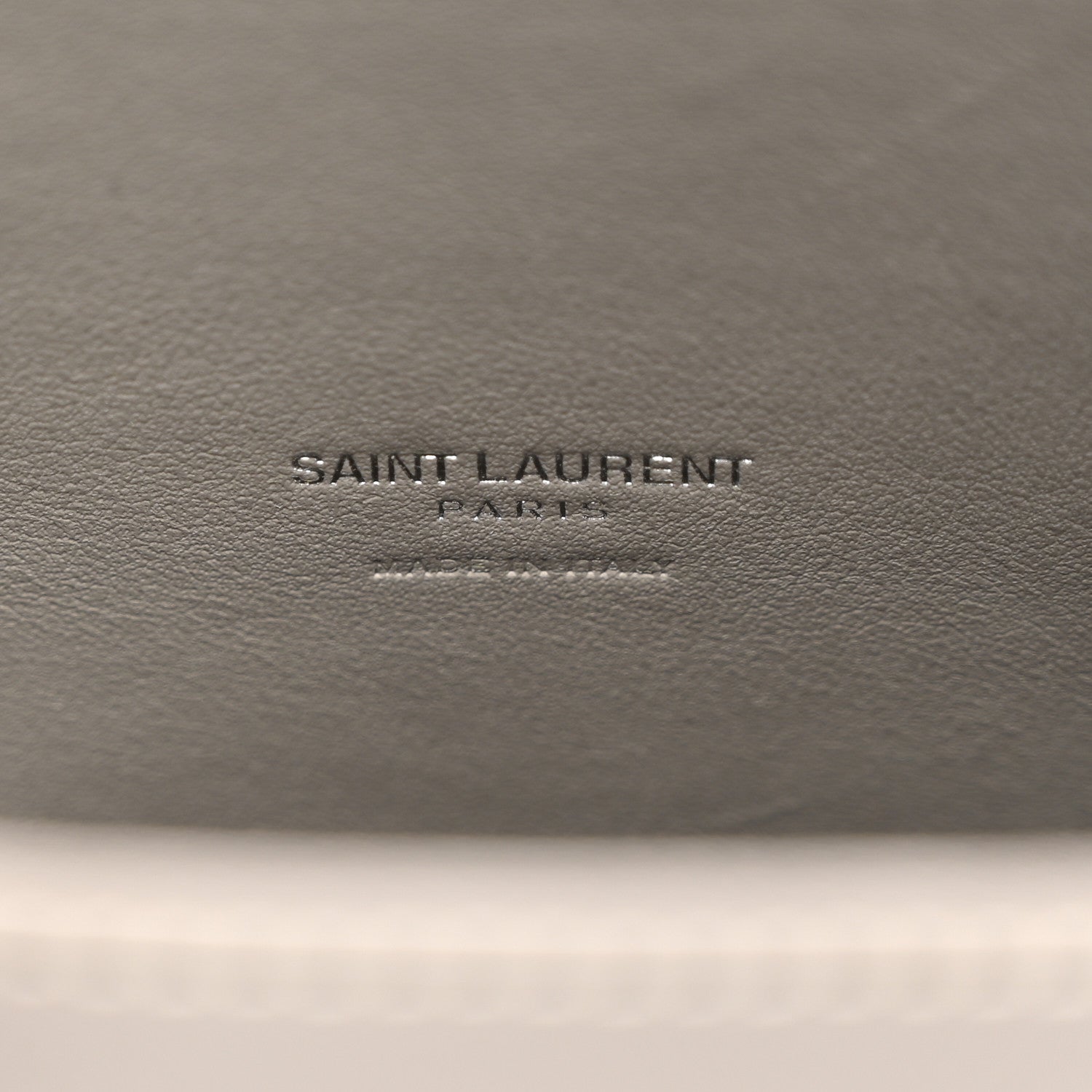 Saint Laurent Grained Calfskin Topstich Baby Sac De Jour Fog 6 of 11