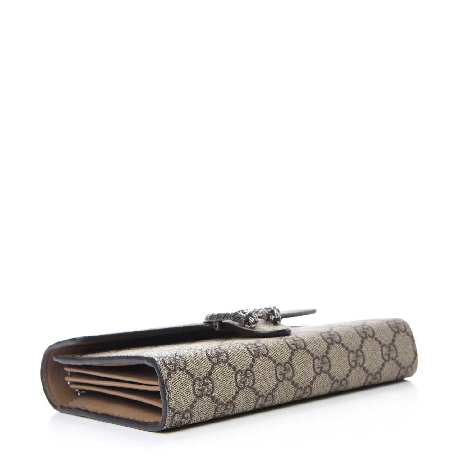 Gucci GG Supreme Monogram Mini Dionysus Chain Wallet Beige Taupe 4 of 11