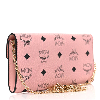 MCM Visetos Large Patricia Wallet On Chain Soft Pink 2 of 7