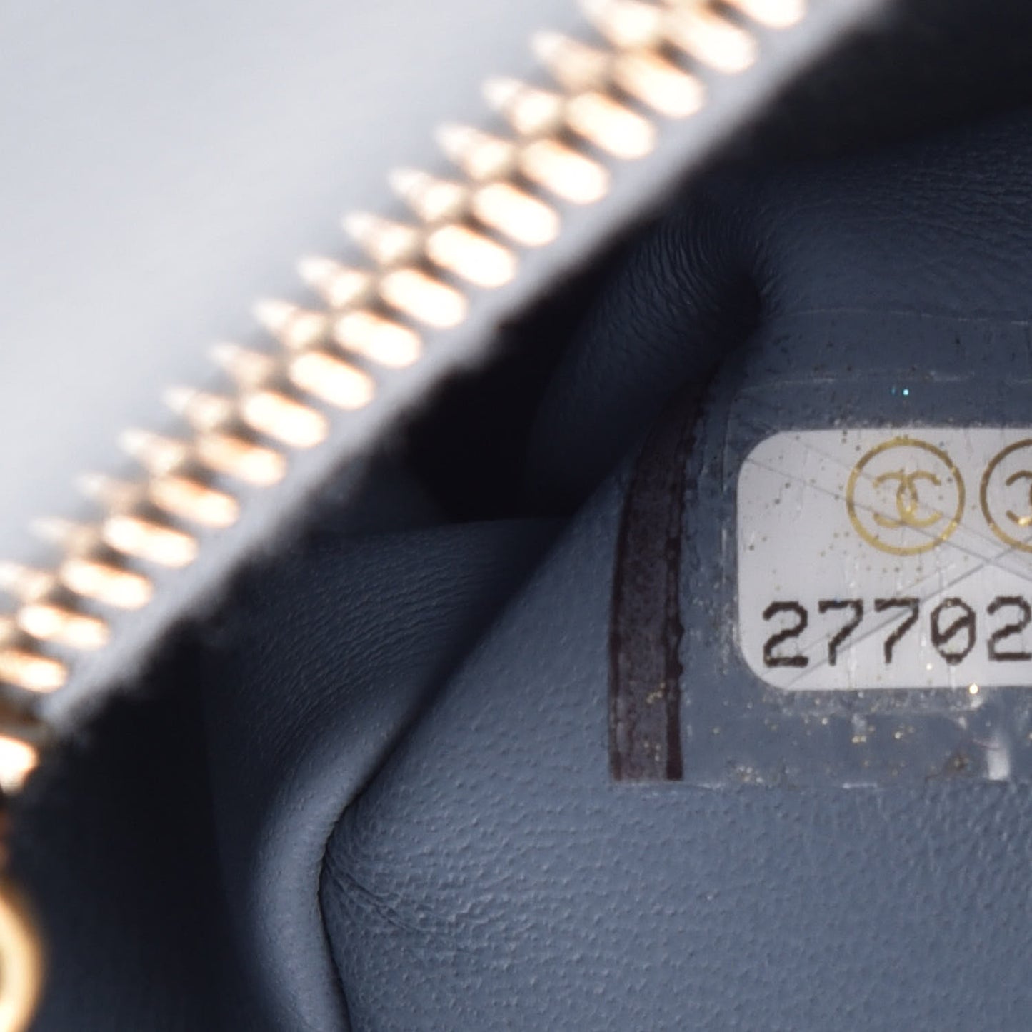 Caviar Lizard Quilted Small Coco Handle Flap Blue