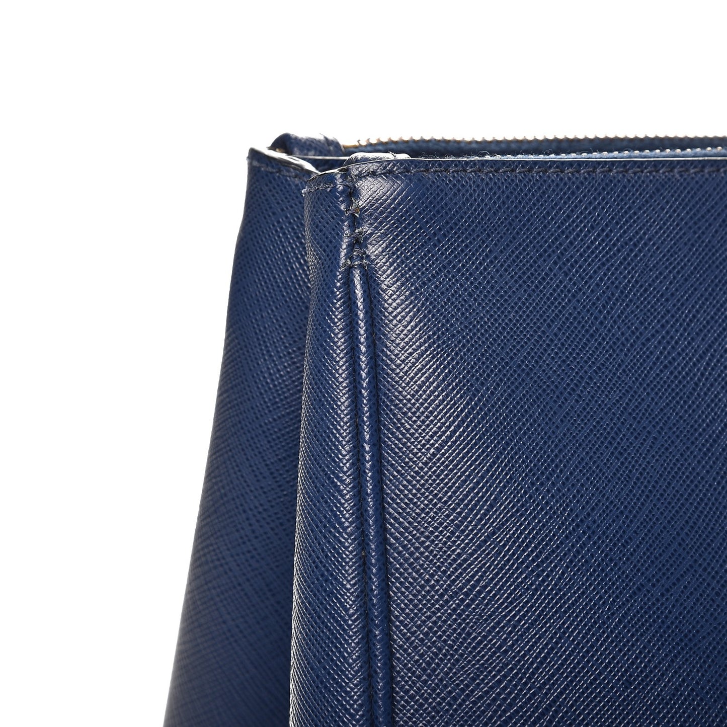 Saffiano Large Galleria Double Zip Tote Bluette