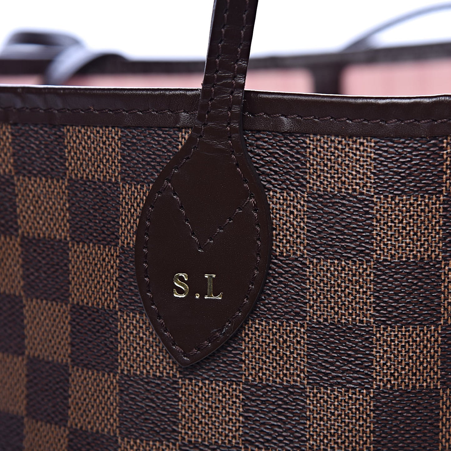 Damier Ebene Neo Neverfull MM Rose Ballerine