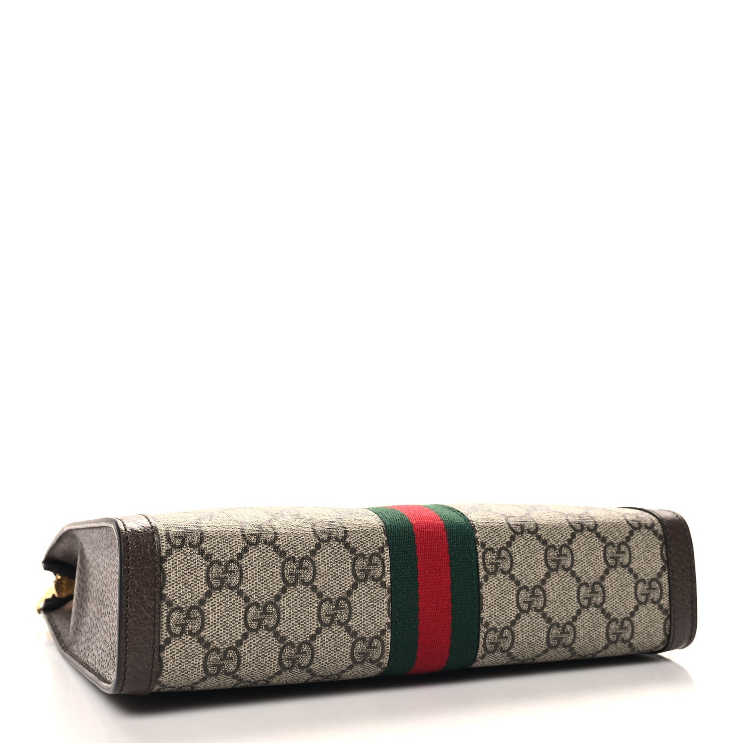 Gucci GG Supreme Monogram Web Ophidia Pouch Brown 4 of 11