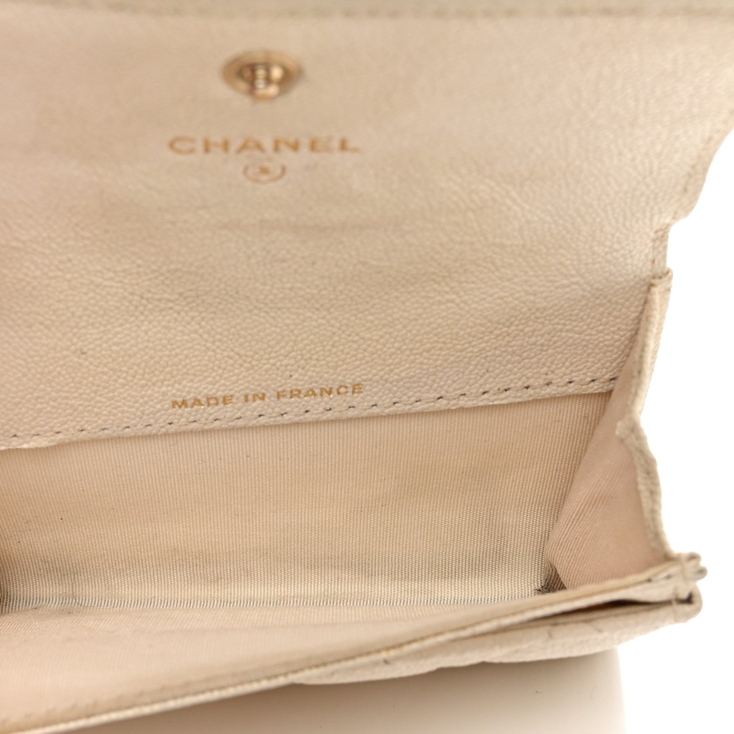 Chanel Caviar Quilted Boy Flap Card Holder White 5 of 9