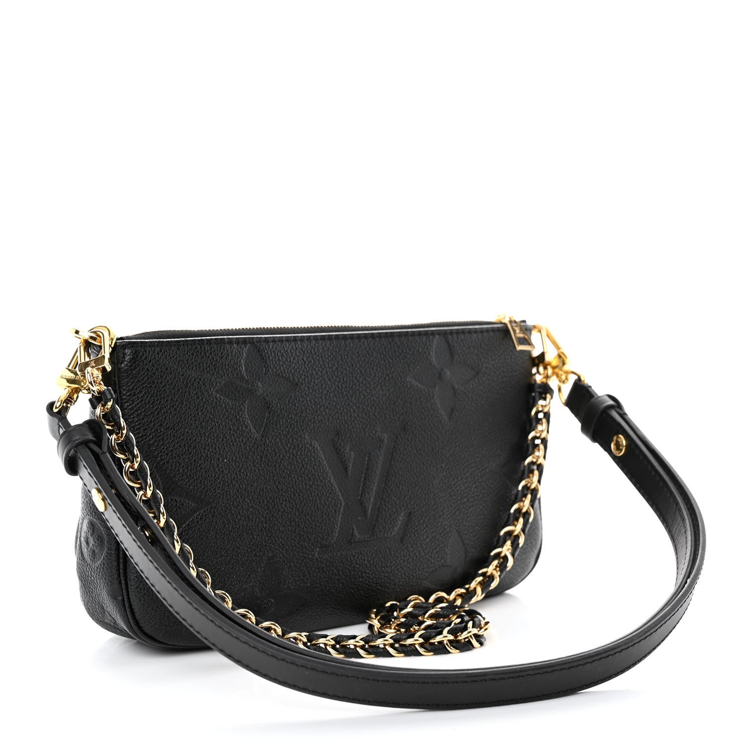 Louis Vuitton Empreinte Monogram Giant Multi Pochette Accessories Black 3 of 9