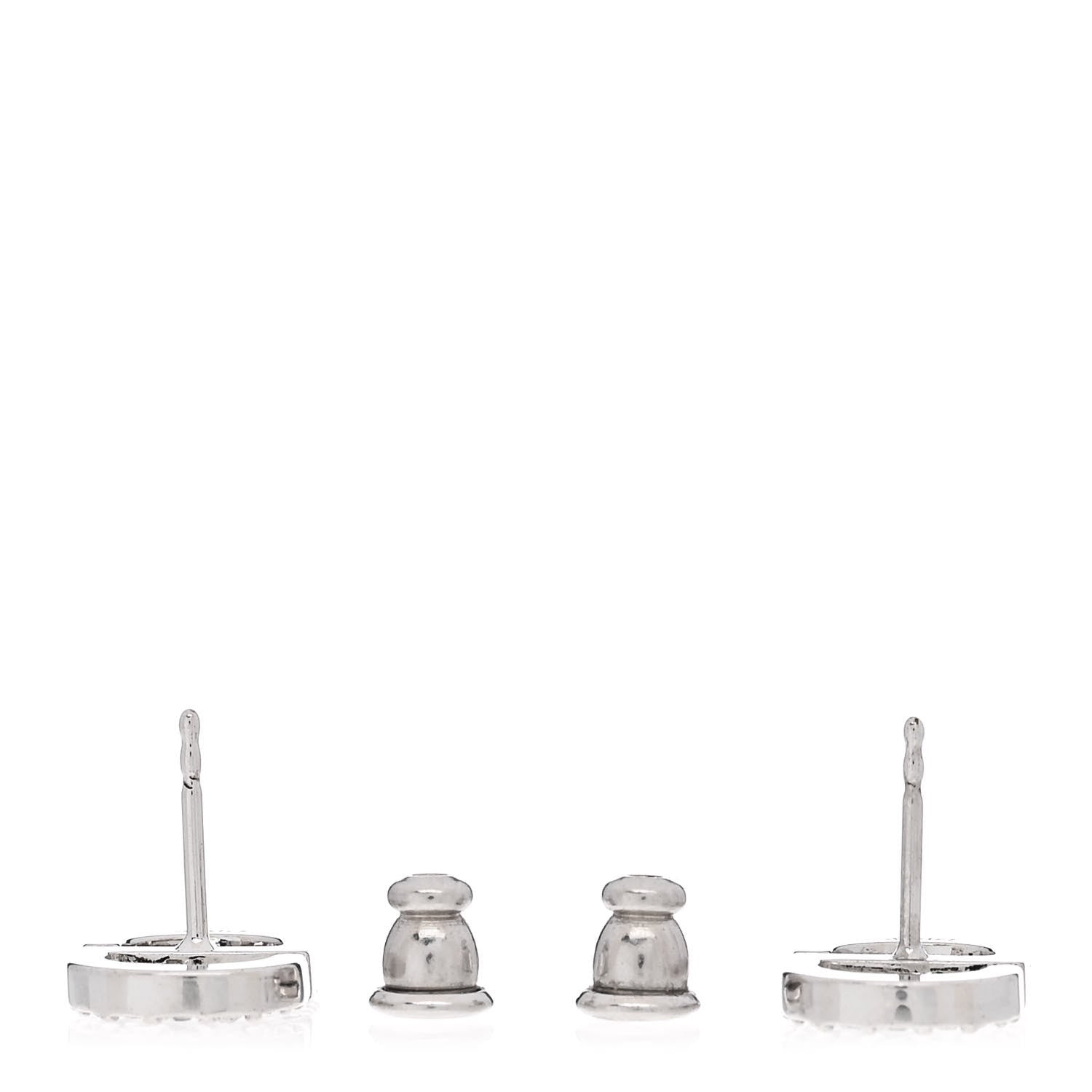 Christian Dior Crystal Petit CD Stud Earrings Silver 3 of 5