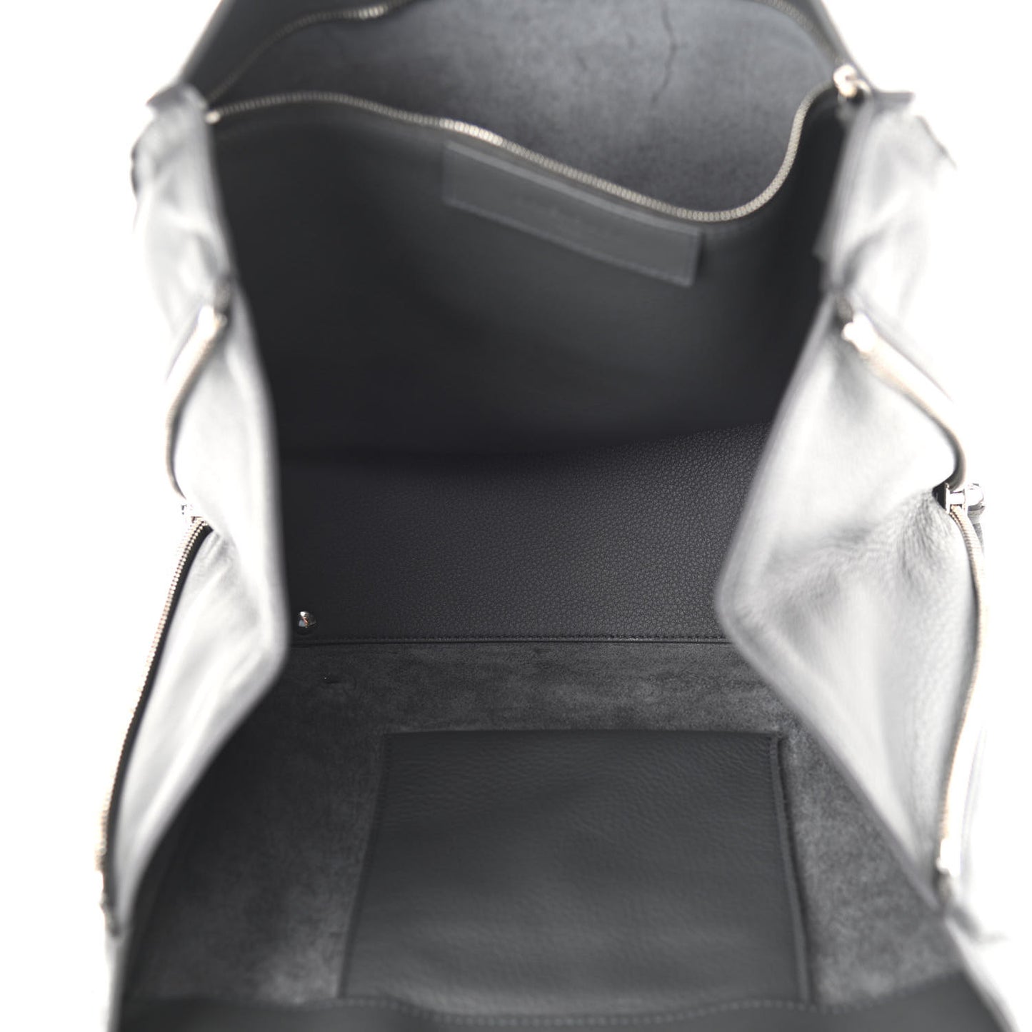 Veau Papier A5 Zip Around Tote Gris Fossile