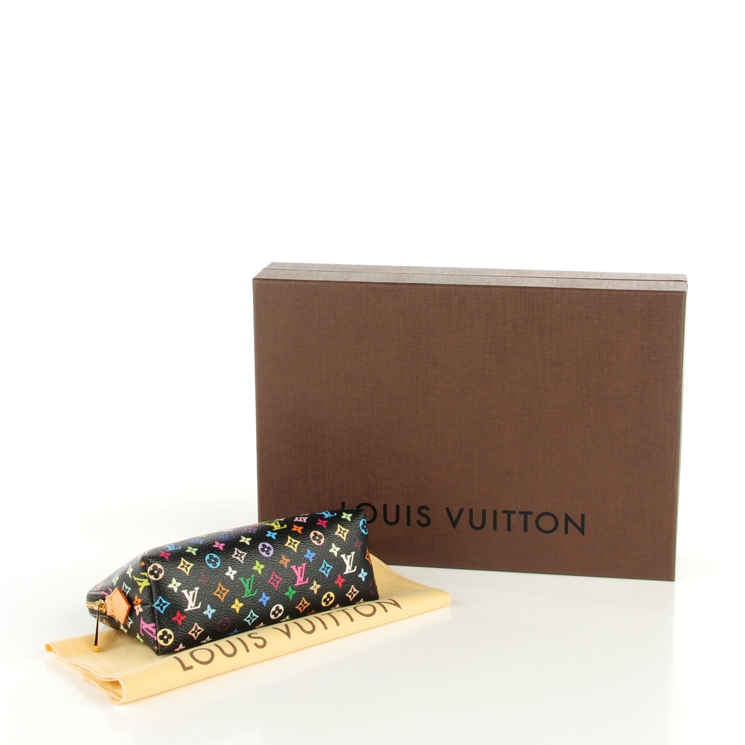 Louis Vuitton Monogram Multicolor Cosmetic Pouch Black Grenade 4 of 7