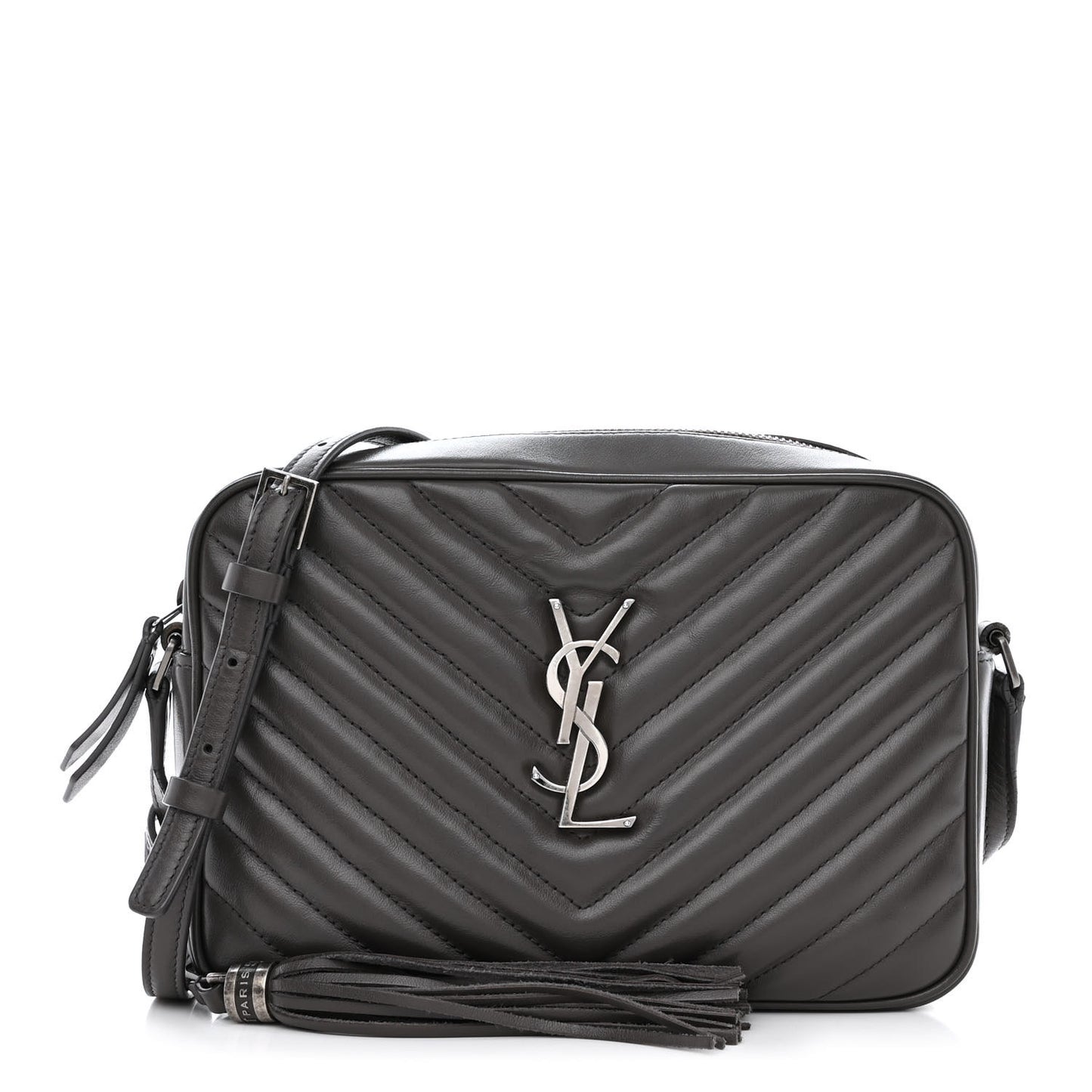 Calfskin Matelasse Monogram Lou Camera Bag Dark Smog