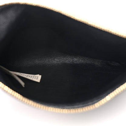 Burberry Signature Grain Calfskin Check Embossed Small Canterbury Tote Black 7 of 17