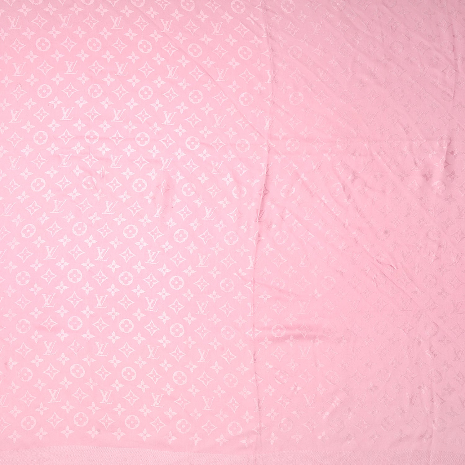 Louis Vuitton Silk Wool Monogram Shawl Corail 4 of 4