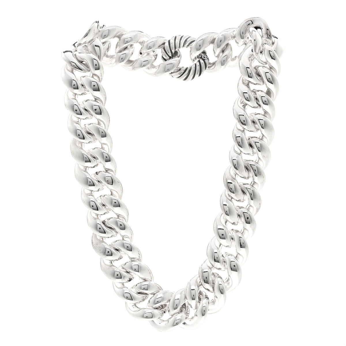 David Yurman Sterling Silver Cordelia Curb Link Necklace 3 of 4