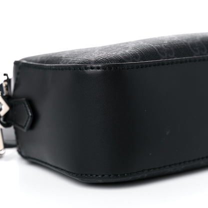 Gucci GG Supreme Monogram Web Shoulder Bag Black Grey 10 of 13