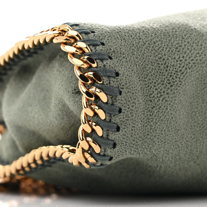 Stella McCartney Shaggy Deer Tiny Falabella Fold Over Tote Stone Green 8 of 9