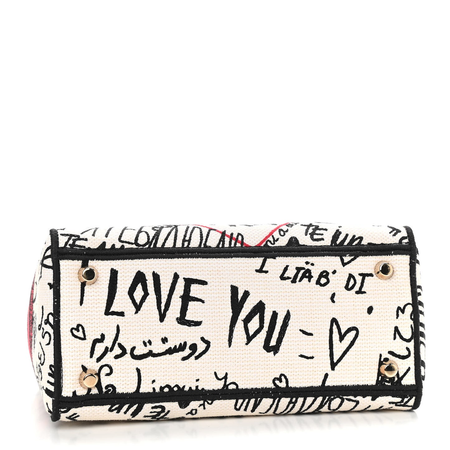 Canvas Medium DiorAmour Graffiti Lady D-Lite Latte