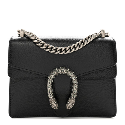 Gucci Calfskin Mini Dionysus Shoulder Bag Black 1 of 12