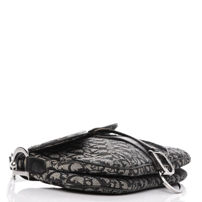 Christian Dior Monogram Double Saddle Bag Black 4 of 10