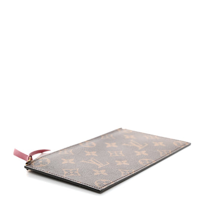 Louis Vuitton Monogram Felicie Chain Wallet Zippered Insert Fuchsia 4 of 6
