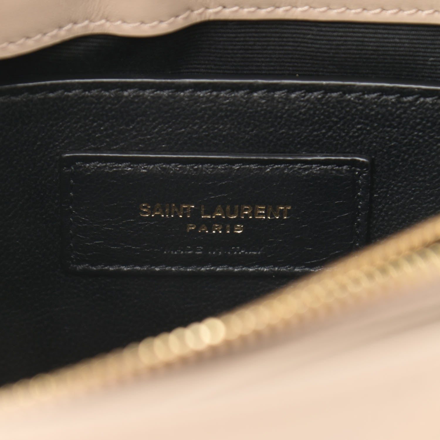 Saint Laurent Calfskin Y Quilted Monogram Small Loulou Chain Satchel Dark Beige 6 of 11