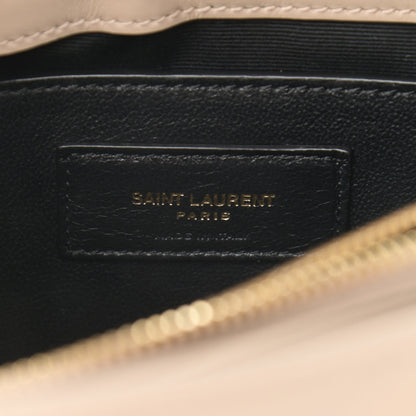 Saint Laurent Calfskin Y Quilted Monogram Small Loulou Chain Satchel Dark Beige 6 of 11
