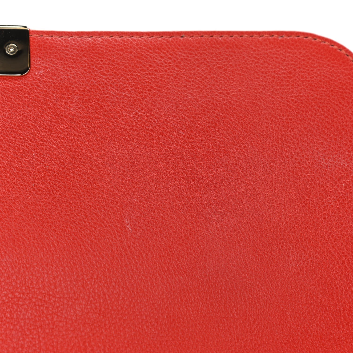 Chanel Grained Calfskin Quilted Large Label Click Flap Bag Red 13 of 14