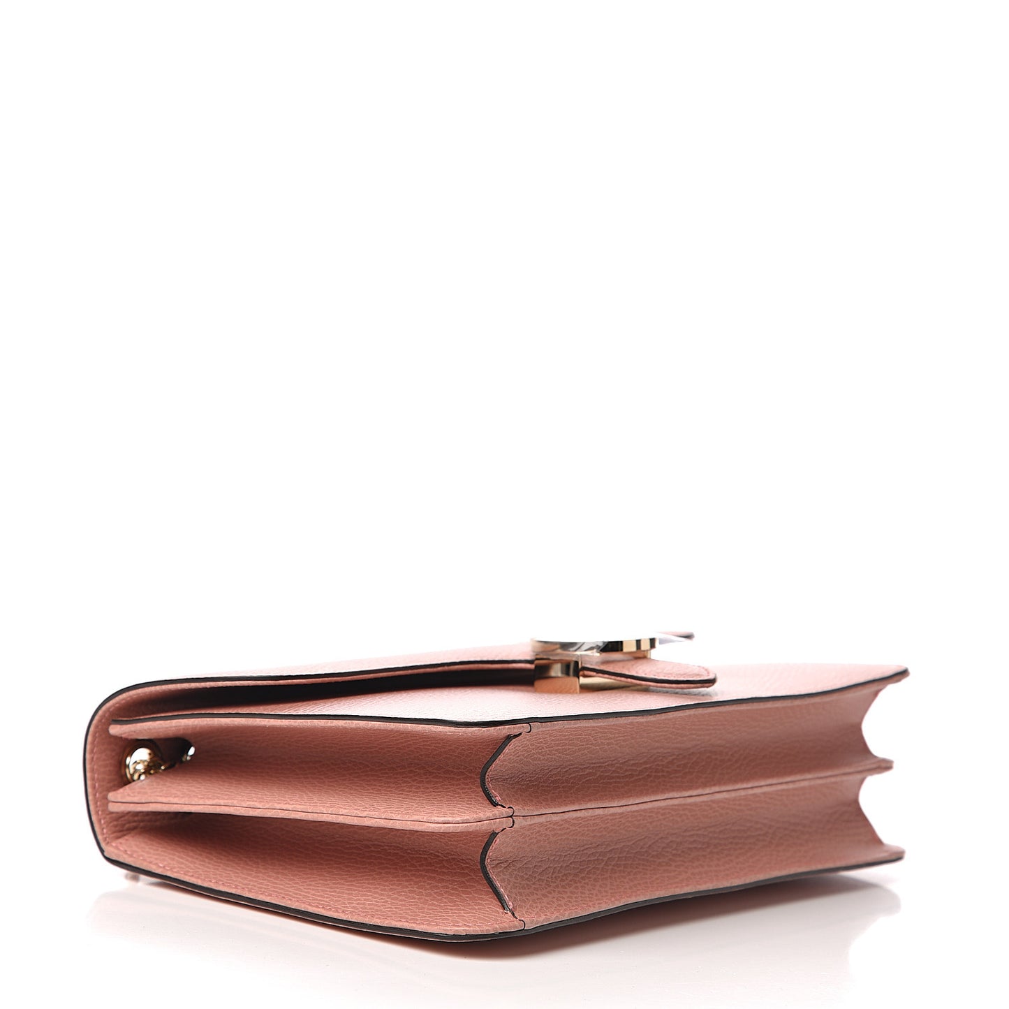 Dollar Calfskin Interlocking G Shoulder Bag Soft Pink