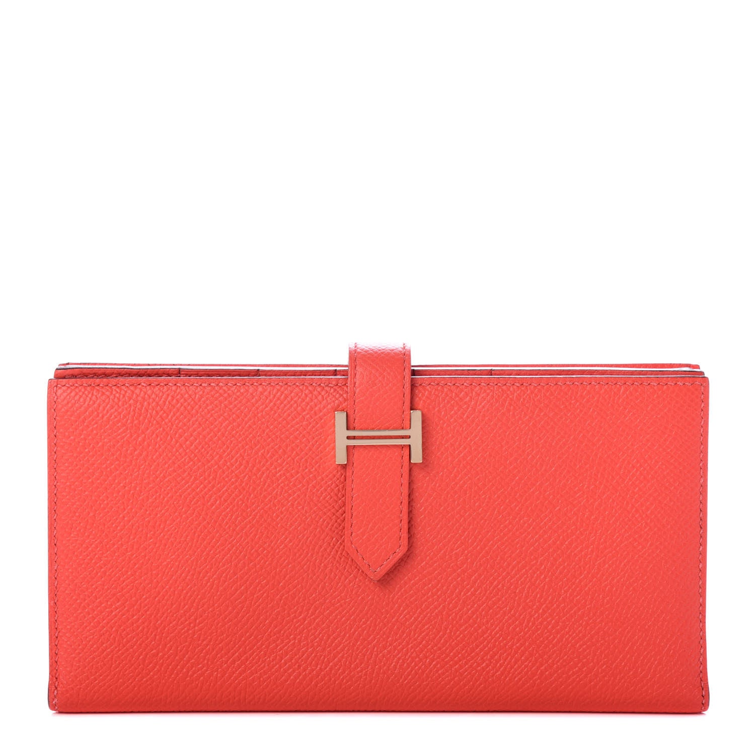 Hermes Epsom Bearn Gusset Wallet Rose Jaipur 1 of 8