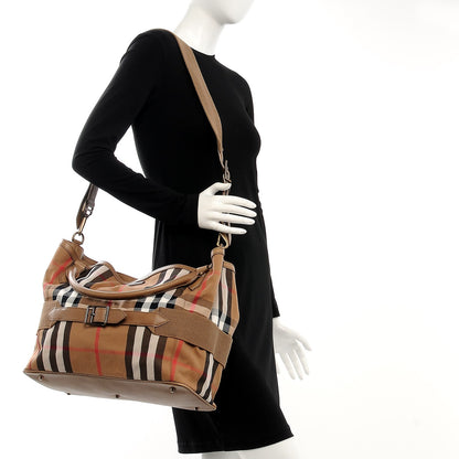 Burberry House Check Aurelia Diaper Bag Dark Tan 2 of 15