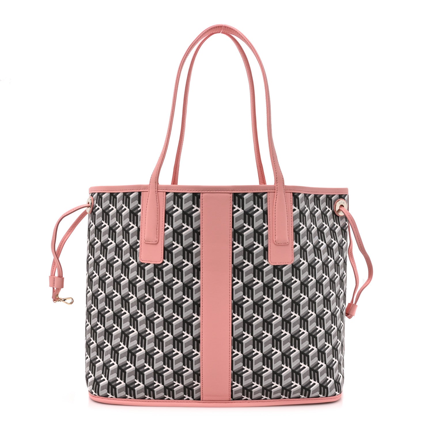 MCM Visetos Medium Liz Reversible Shopper Tote Blossom Pink 4 of 18