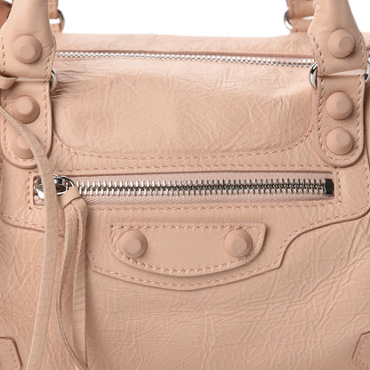 Balenciaga Matte Goatskin Rubber Covered Classic Hardware Mini Twiggy Rose Poudre 11 of 11
