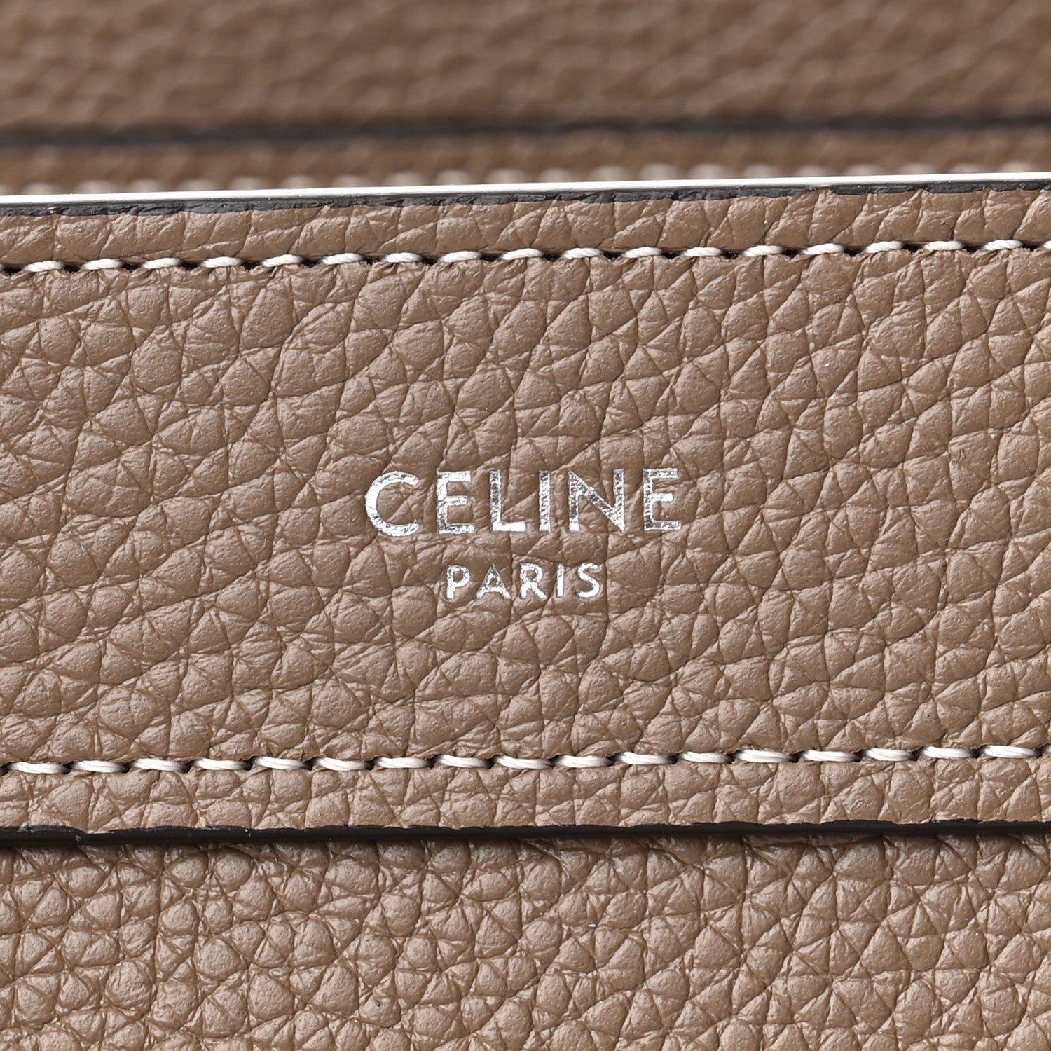 Celine Drummed Calfskin Nano Luggage Souris 5 of 14