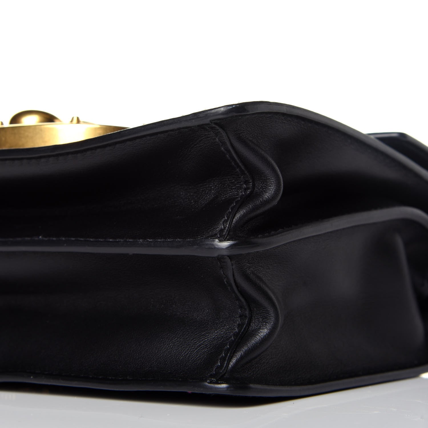 Prada Antic Soft Padlock Shoulder Bag Black 8 of 8