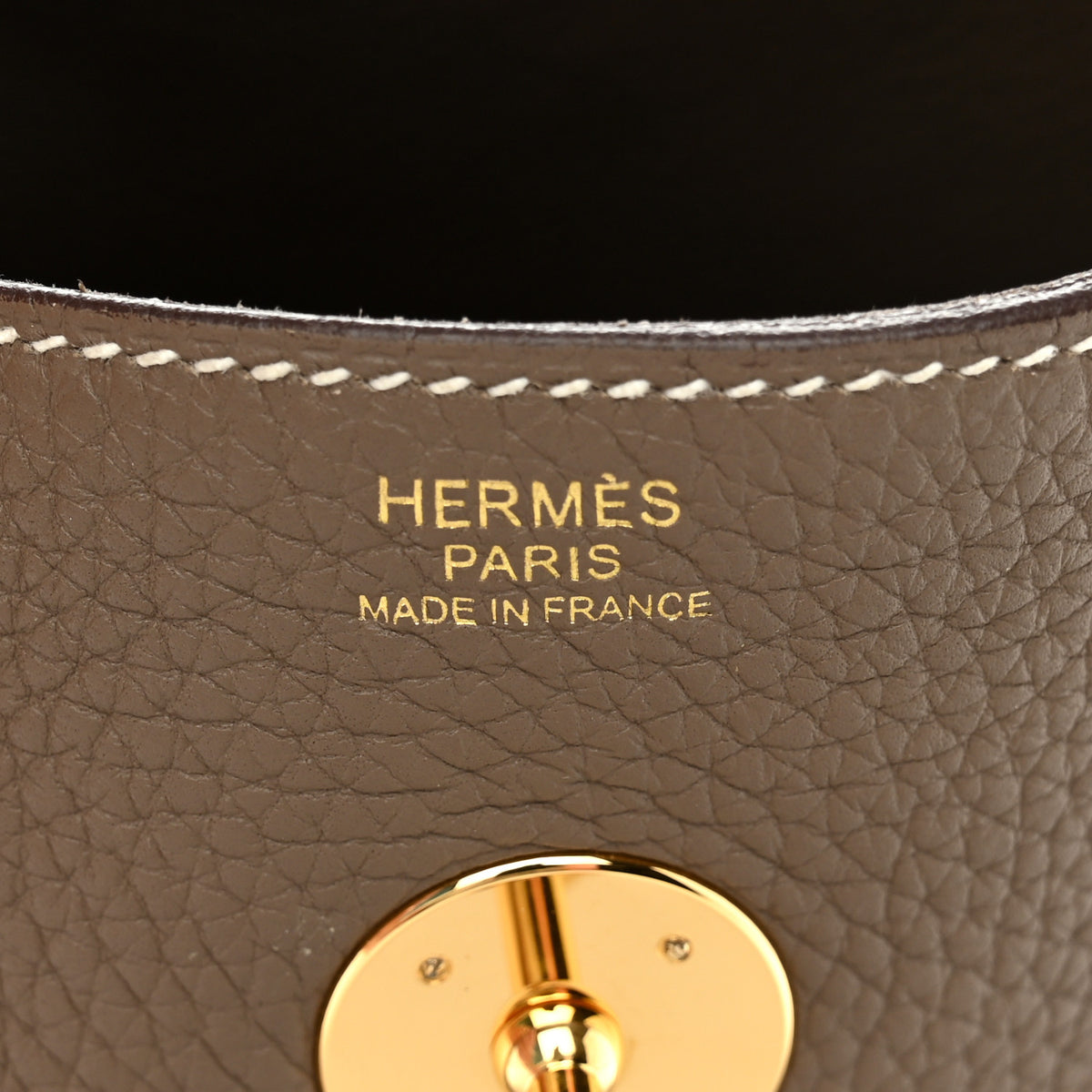 Hermes Taurillon Clemence Lindy 30 Etoupe 6 of 13