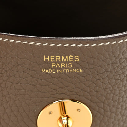 Hermes Taurillon Clemence Lindy 30 Etoupe 6 of 13