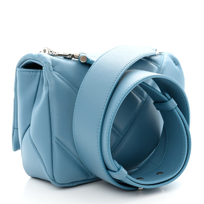 Bulgari Calfskin Matelasse Mini Serpenti Cabochon Crossbody Bag Blue 3 of 10