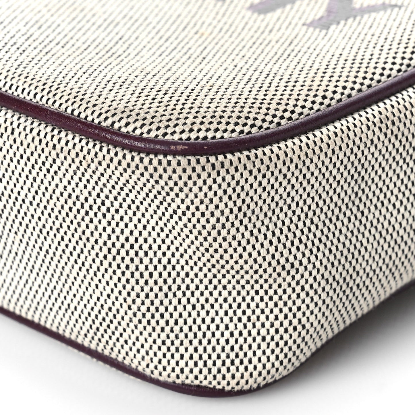 Canvas Logo Bond Camera Bag Aubergine