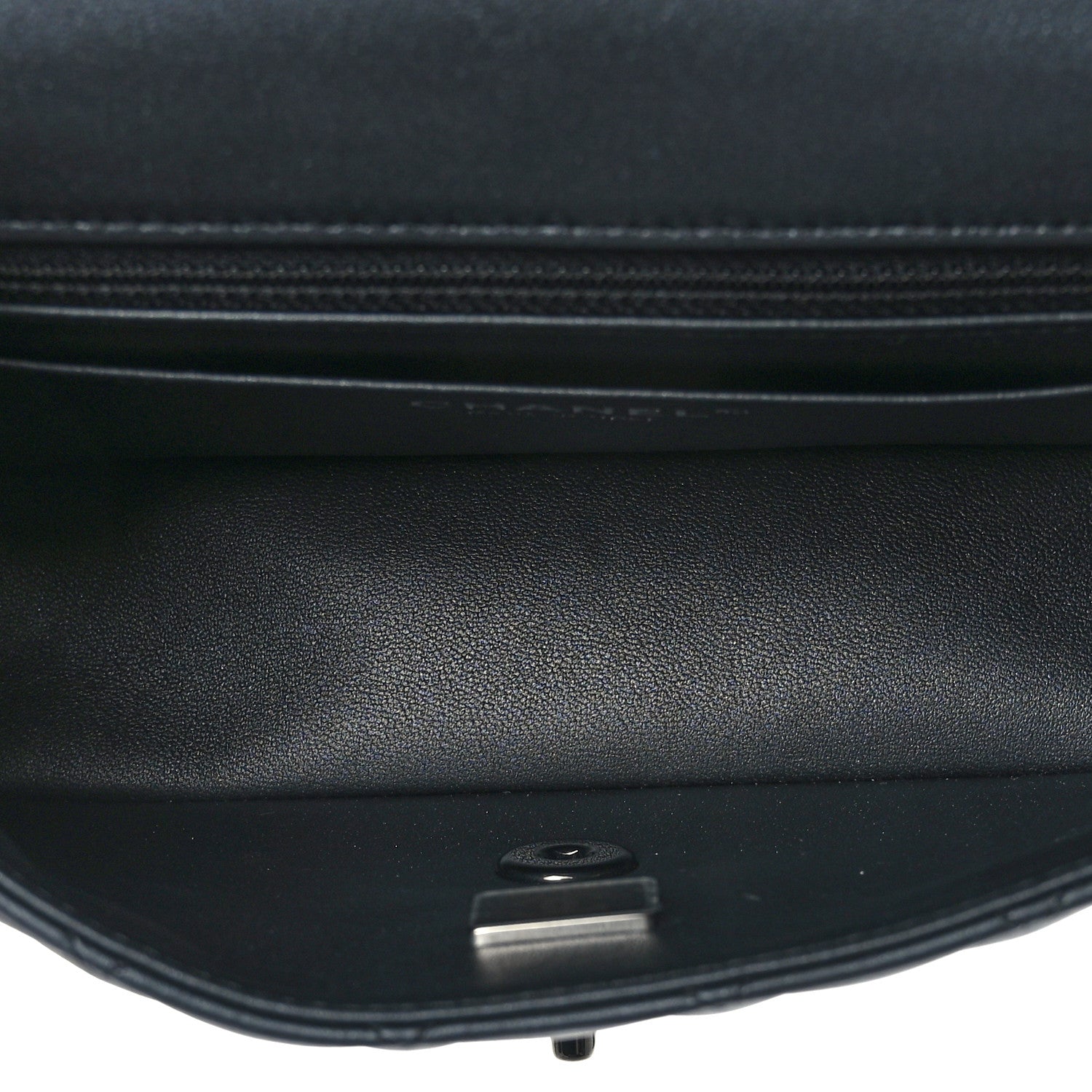 Chanel Lambskin Quilted Mini Rectangular Flap So Black 5 of 9