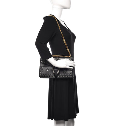 Gucci Calfskin Studded Small Dionysus Shoulder Bag Black 2 of 14