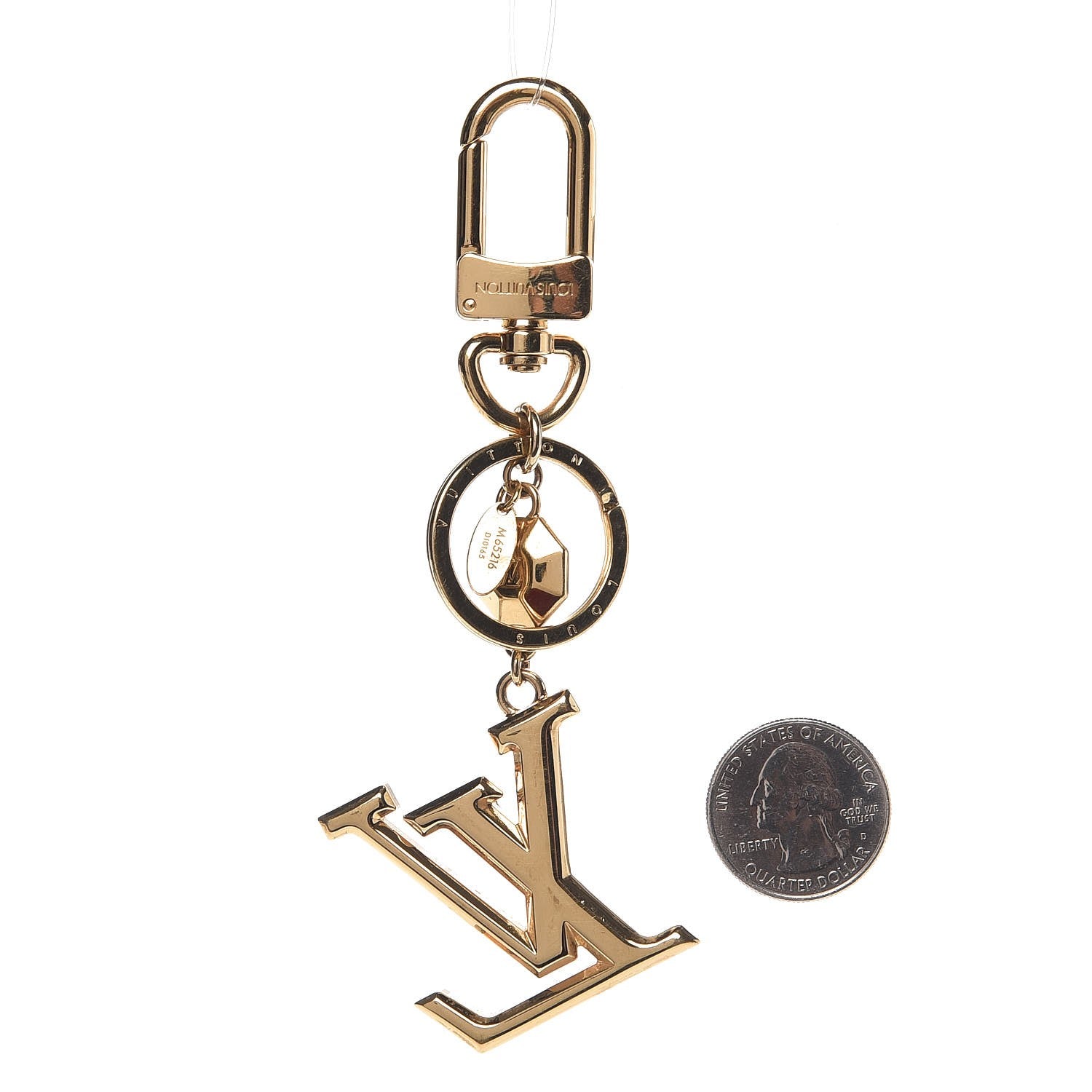 Louis Vuitton Initials LV Key Holder Gold 2 of 3