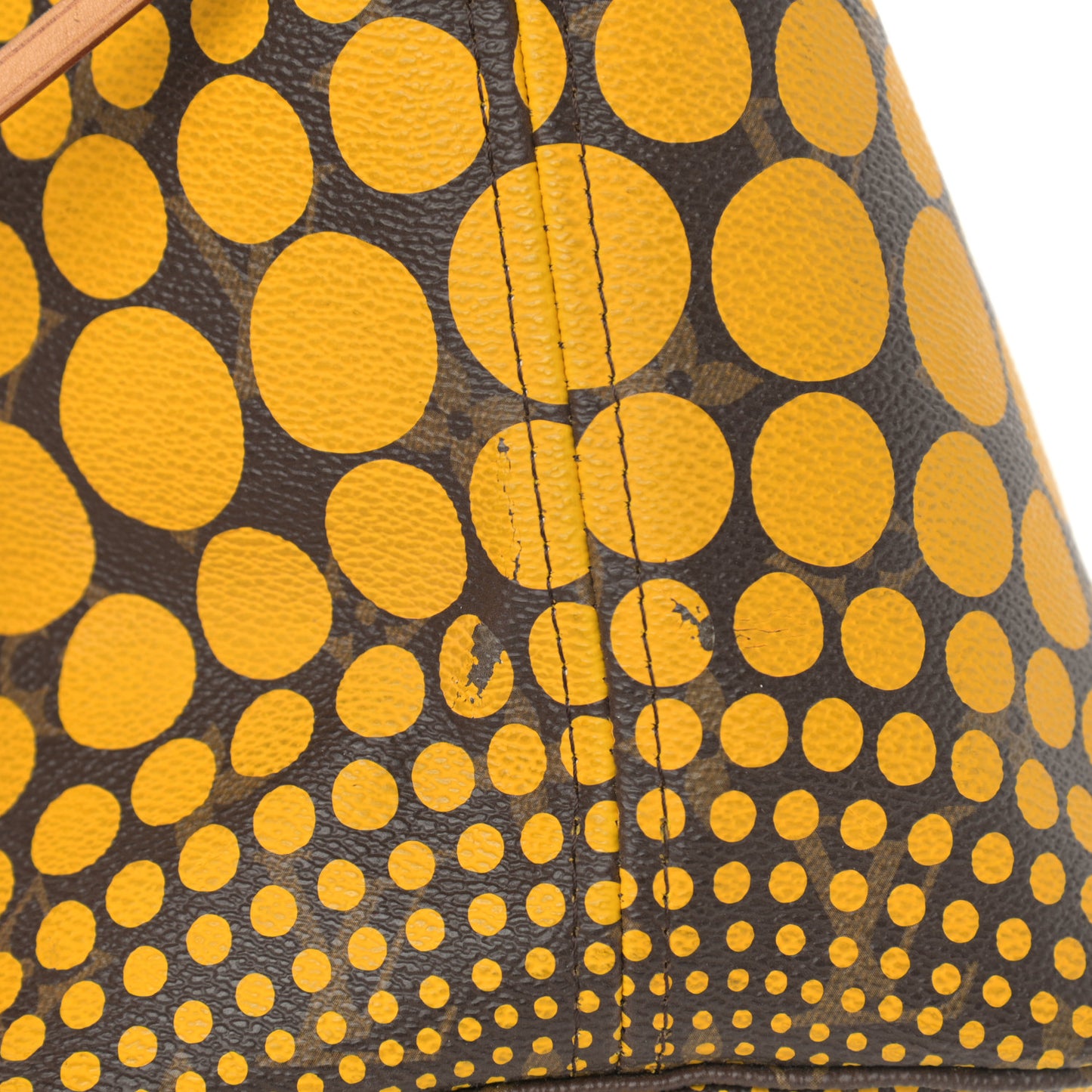 Monogram Kusama Waves Neverfull MM Yellow