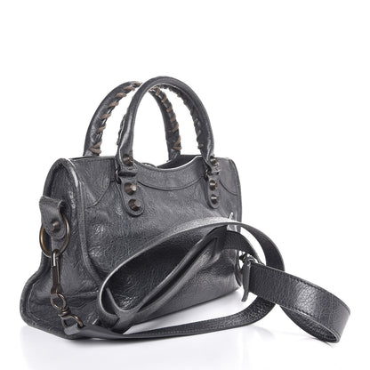 Balenciaga Agneau Classic Hardware Mini City Gris Tarmac 4 of 8