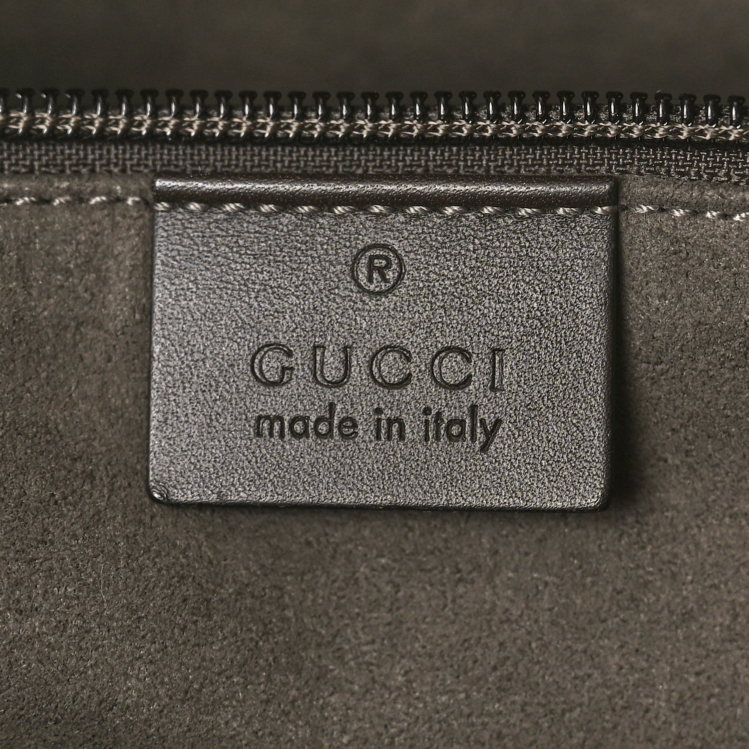 Gucci GG Supreme Monogram Medium Zippered Shopping Tote Dark Brown 6 of 10