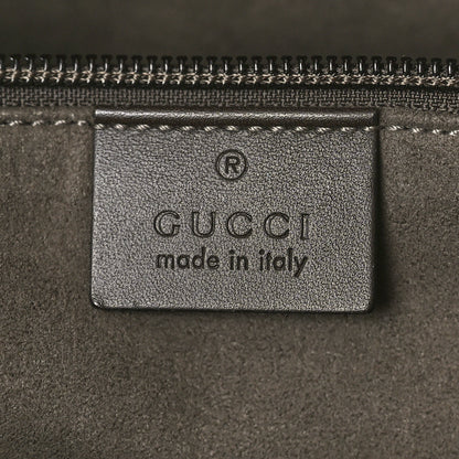 Gucci GG Supreme Monogram Medium Zippered Shopping Tote Dark Brown 6 of 10
