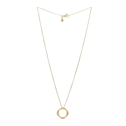 David Yurman 18K Yellow Gold Infinity Pendant Necklace 2 of 4