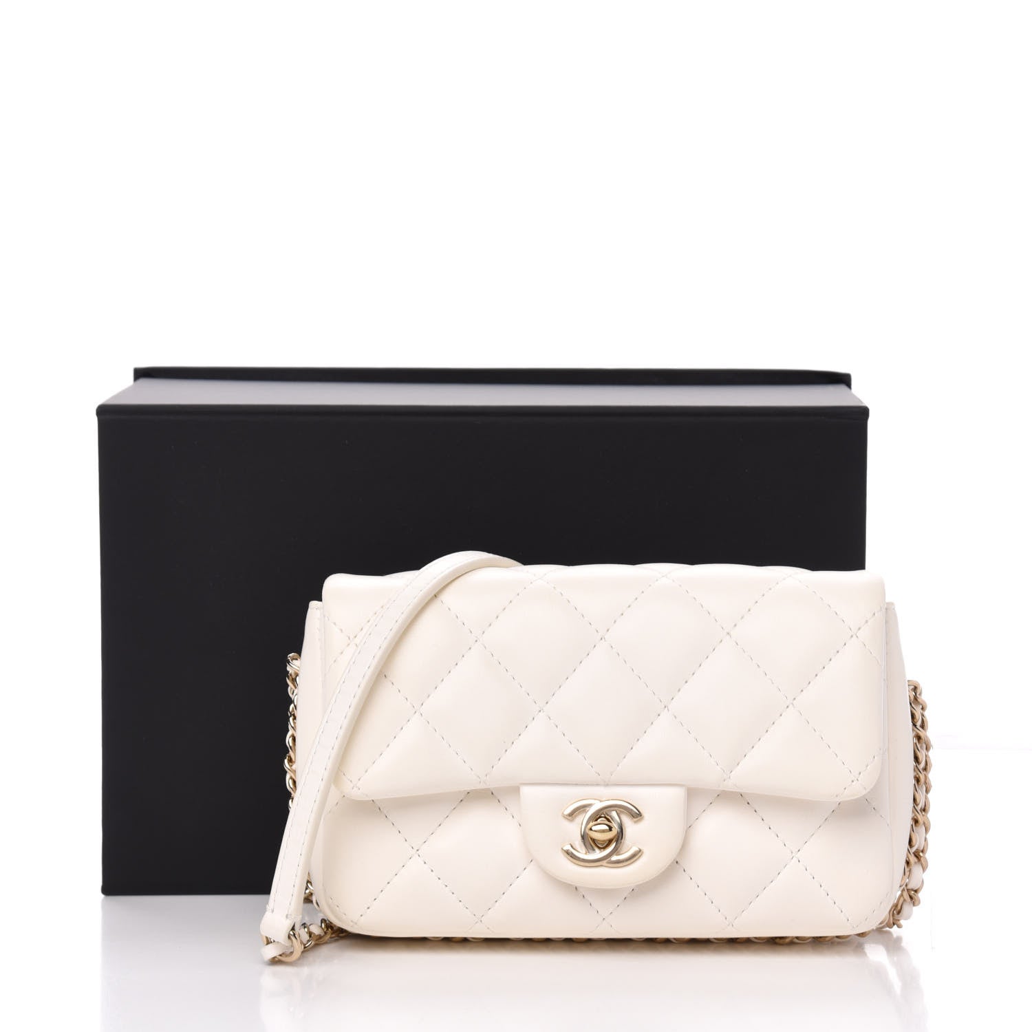 Chanel Lambskin Quilted Mini My Precious Flap White 11 of 11
