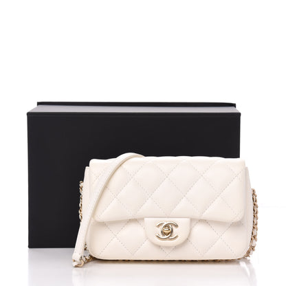 Chanel Lambskin Quilted Mini My Precious Flap White 11 of 11